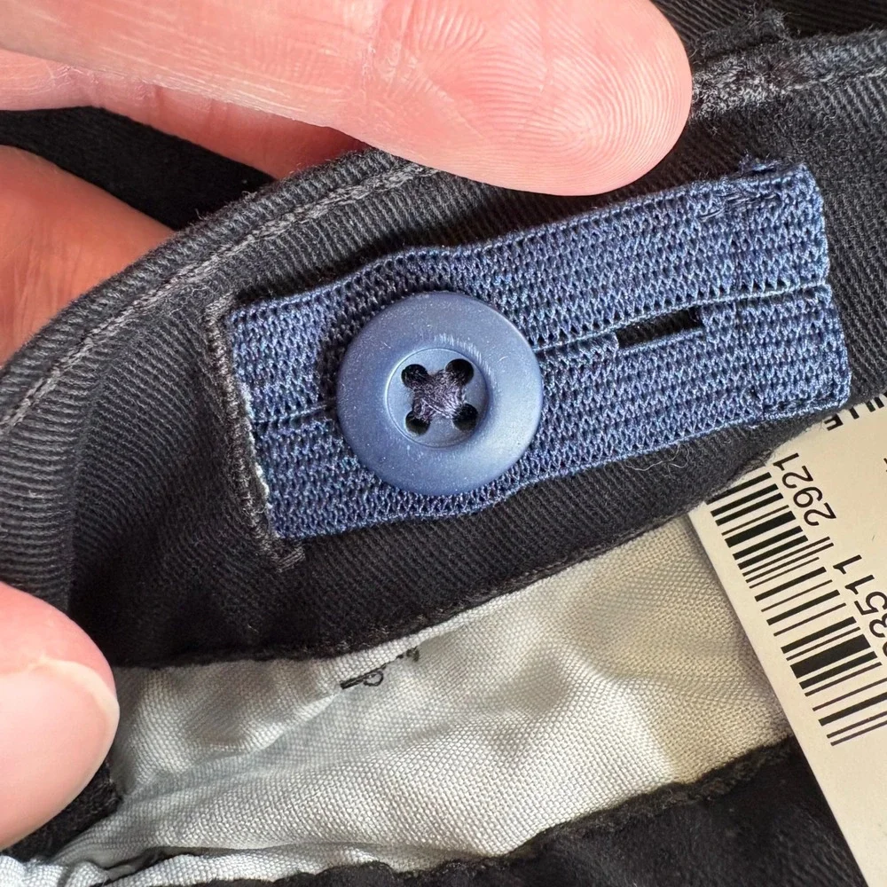 The Childrens‎ Place Boys Black Skinny Slim Stretch Chino Pants Size 10 NWT